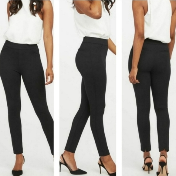Spanx Perfect Pant Pull On Ponte Black Womens size S - Picture 8 of 8
